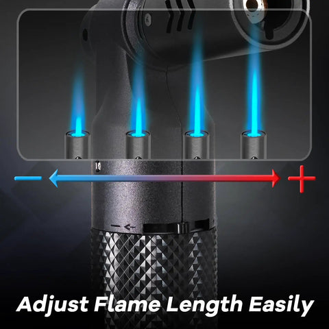 Portable Butane Torch For Cooking And Grilling With Big Jet Flame Refillable Mini Blow Torch flame adjustment feature