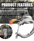 4 Inch V Band Clamp With T Bolt Stainless Steel Exhaust Clamp For Turbo Downpipes and Exhaust Systems, product features
