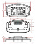 Detailed diagram of EM100 controller for QS120 Mid Drive Motor 2000W Belt Conversion Kit for Electric Bikes.