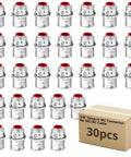Heavy Duty Third Eighth Inch Zinc Snap In Mc Cable Connector Ul Listed Rock Solid Fitting For Steel Aluminum Conduit Wiring Quick Install Top Shelf Game Changer 30 Pack Bundle displayed in a grid layout with a package of 30 units.