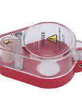 Emergency Stop Button Switch Cover For 22mm Mount Transparent ABS Lockout Guard With Keys Tag And Cable Ties in red trim