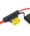 Waterproof Maxi Inline Fuse Holder With 8 AWG Wire 15.8 Inch Length Fits Maxi Fuses Up To 100A 12V DC IP67 Weatherproof Cover