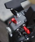 Close-up of metal knobs on Tandem X20 Pro AW Radio Transmitter Battleship Grey Ultimate Combo With TD SR18 Receiver