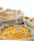 Stainless Steel Grain Sampler With Wooden Handle For Wheat And Rice Sampling in burlap bags, farm grade probe for grain checks