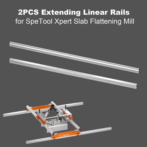Two Piece Extending Linear Rails for Slab Flattening Mill 1450mm High Strength Anodized Aluminum Alloy Linear Slide Guide
