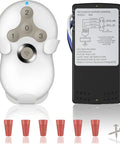 Ceiling Fan Remote Control Kit Universal 3-Speed Fan And Dimmer Light with components including remote, receiver, and wire nuts