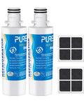 Replacement Water Filter For LG LT1000P LT1000PC ADQ747935 9980 Series Refrigerators 2 Pack No Fuss Easy Install with filters