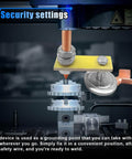 Heavy Duty Welding Magnetic Ground Clamp Set With Copper Tail shown in secure welding setup