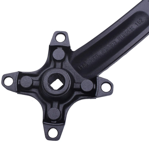 Top view of Universal Beefy Bike Crank Arm Set With 152mm 104mm BCD Square Hole for city road mountain folding bikes.