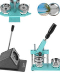 Photo Magnet And Badge Maker Kit With Press, Cutter, And 100 Magnetic Badge Sets for home or small biz projects.