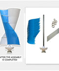 3000W Wind Turbine Generator Kit For Off Grid Power 12V 24V 48V 96V 120V Three Phase Maglev Breeze Start Vertical Axis Windmill