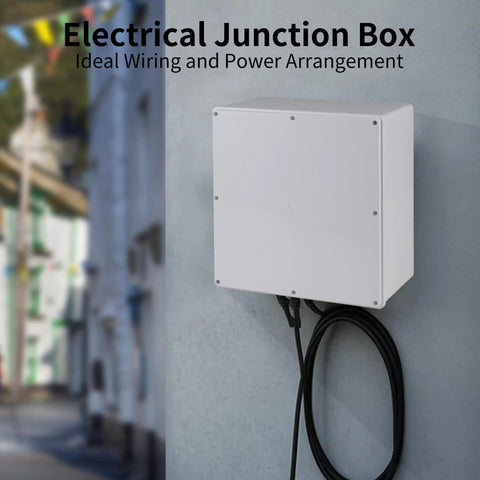 12x12x6 Inch ABS Plastic Dustproof Waterproof Junction Box IP65 Outdoor Electrical Enclosure For Outdoor Projects And Conduits