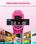 Your Go To Infrared Thermometer Gun Non Contact Digital Temperature Meter with adjustable emissivity for various materials
