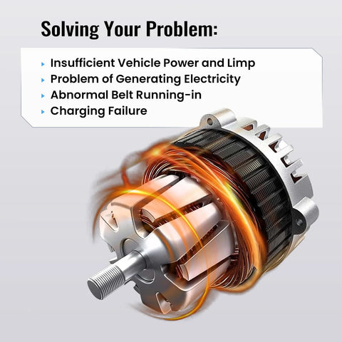 130 Amp Alternator Direct Fit For Chevy Malibu 2016 To 2020 1.5L And Cruze 2016 To 2019 1.4L With 5 Groove Decoupler Pulley Replacement