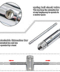 Ratchet T Handle Tap Wrench and 5 Metric Taps M3 M4 M5 M6 M8 Handy Two Way Adjustable Tapping Tool Kit for Home Workshop