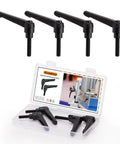 4 Piece Adjustable Clamping Lever Handles Set With M6 X 20mm Quick Release Bolts in packaging