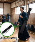 Set Of 2 Cosplay Swords 47 Inch Handmade Bamboo Practice Props For Costume Anime Inspired True To Source Replicas with sword bag