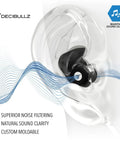 Custom Moldable Ear Plugs For Live Gigs And Festivals High Fidelity Hearing Protection For Musicians And Recording Artists