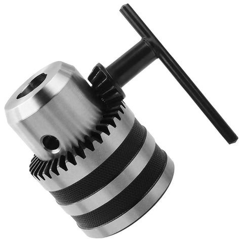 Pro Grade MT2 Drill Chuck 1/32 to 5/8 Inch for Lathe and Drill Press, Heavy Duty Quick Change Shank with Chuck Key