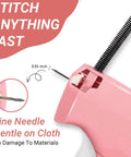 Straight Up The Ultimate Stitch Gun For Clothes Repair And Quick Fix Tagging For Seam Hemming Or Fabric Labeling Comes Loaded With Two Needles One Scissors And Four Thousand White Black Fasteners Seriously Kickass, showing needle detail.