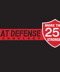 Flat Defense Comfort Bike Tire For 26 Inch Wheels 1.75 To 2.25 Inch Width Black With Puncture Protection And 25 Percent More Strength Logo