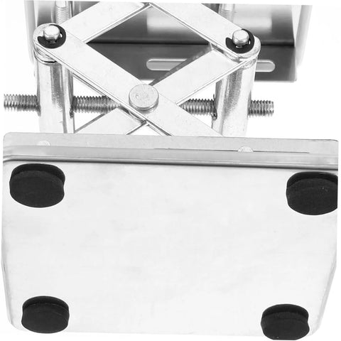 Heavy Duty Laboratory Lifting Platform Stand With Rock Solid Bearing Capacity And Zero Hassle Manual Control Built Tough Stainless Steel Base For Smooth Portable Lab Tasks