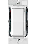 Decora Style Dimmer For 0-10V LED Dimming And 120V Fluorescent Ballasts DS710-10Z White faceplate, front view