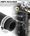 Rugged Five Foot Five Eighth Inch Silicone Car Heater Hose With Ten Clamps ID 16Mm OD 24Mm Coolant Hose engine installation