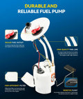 Diagram of Electric Fuel Pump Assembly Kit Direct Fit For 2002 Ford Thunderbird, 2000-2002 Lincoln LS, and Jaguar S Type with components labeled.
