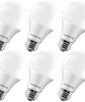 A19 LED Bulb 60W Equivalent Soft White 3000K, 800 Lumens, Dimmable 9W, Enclosed Fixture Rated, Energy Star, E26 Medium Base, 6 Pack
