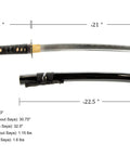 Unsharpened Aluminum Alloy Wakizashi Iaito For Iaido Training Sword With A 21 Inch Blade And Fuller Groove Safe Practice Sword