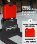 Heavy Duty Mechanics Electric Pallet Jack With 3300 Lbs Lift Capacity And Removable Lithium Ion Battery for smooth warehouse operations, showing removable battery.