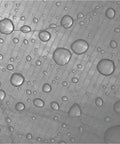 Close-up of Heavy Duty Camping Tarp 8x10 Feet Weatherproof Shelter For Outdoors showing waterproof surface with droplets