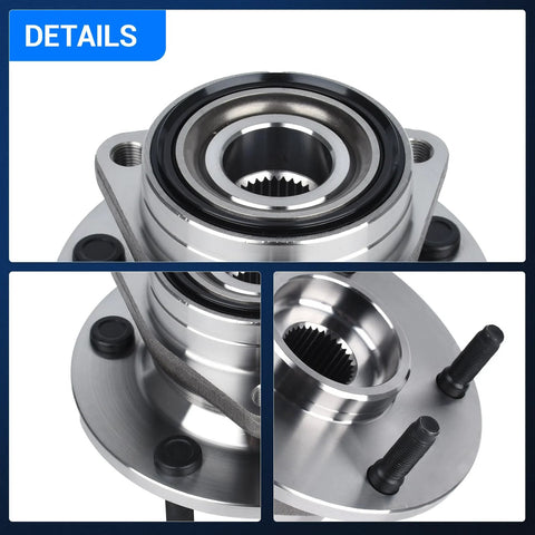 Close-up of Beefed Up Front Wheel Hub Bearing Assembly For Dodge Ram 1500 4x4 1994-1999, showing details and mounting points.