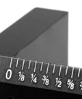 Close-up of Slick Pocket Marking Edge Ruler For Precise Parallel Lines And Mortise Layouts showing measurement markings.
