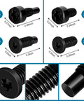 Video Doorbell Security Screw Kit 20 Pieces Torx T6 T15 With Double Ended Driver For Battery Change And Replacement Screws