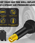 Tubeless Tire Valve Stems Set Of 100 Pieces TR412 TR413 TR414 Rubber Black Snap In Valves For 0.453 Inch Rim Holes