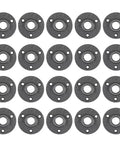 20 Pack One Half Inch Malleable Cast Iron Pipe Flanges for Threaded Black Pipes and Fittings DIY Steampunk Industrial Vintage Style