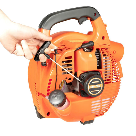 Hand starting Beast Mode Heavy Duty Handheld Gas Leaf Blower Two Stroke 750W 25.4cc Gasoline Grass Sweeper