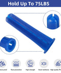 Close-up of blue concrete wall anchor from All In One Concrete Anchors And Screws Kit For Masonry Projects with moisture proof feature