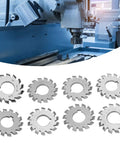 8 Piece Gear Cutter Set HSS Milling Cutters With 20 Degree Pressure Angle For Gear Machining Pro Grade Tools on industrial mill
