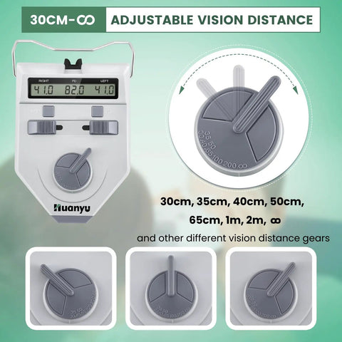 Pro Grade Digital PD Meter For Pupillary Distance 45 To 82mm Handheld Pupilometer With Precision Sensor display and control knobs