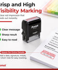 Dead Legit Self Inking Approved Rubber Stamp For Office And Business Paperwork drops slick sharp marks every time on documents.