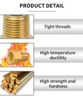 Brass Inverted Flare Female Brake Adapter Fitting One Eighth Inch NPT To Three Eighths Twenty Four Inch showcasing thread details.
