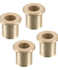 4 Pack Flange Sleeve Bearings 8mm By 12mm By 15mm Sintered Bronze Self Lubricating Bushings For Machine Shafts Maintenance Free Low Noise Wear Resistant Corrosion Resistant Kit, 4 pcs