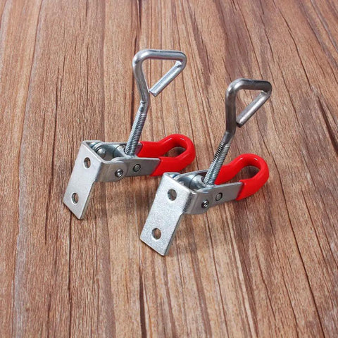 2 Pack Adjustable Draw Latch Set Spring Loaded Toggle Lock With Anti Metal For Boxes Cases Chests Cabinets Drawers And Closets