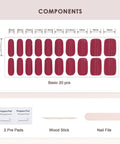 Semi Cured Gel Nail Strips Real Gel Polish UV Wraps For Brittle Nails Long Lasting Easy Peel Off Removal Hema Free 20 Piece