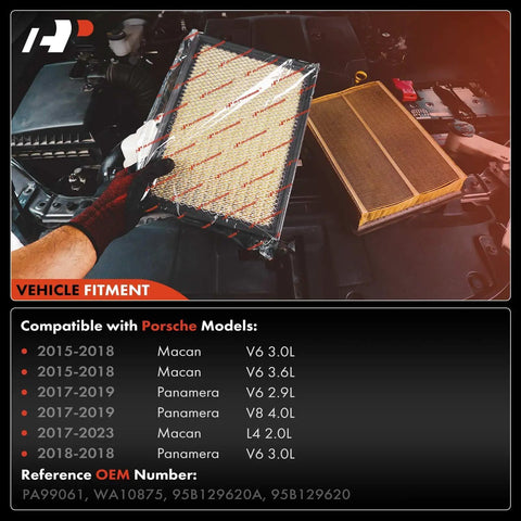 Porsche Engine Air Filter For Macan And Panamera Keeps Your Ride Breathing Clean Fits 2.0L 2.9L 3.0L 3.6L 4.0L V6 V8 Engines Replacement 95B129620