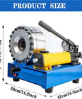 Badass Hydraulic Hose Crimping Machine With Magnetic Quick Swap Molds And Hella Durable Alloy Steel Frame, 36cm x 42cm.