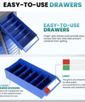 75 Drawer Hardware Cabinet For Nuts Bolts And Small Parts With Heavy Duty ABS Drawers And Metal Frame Bolt Bin Organizer